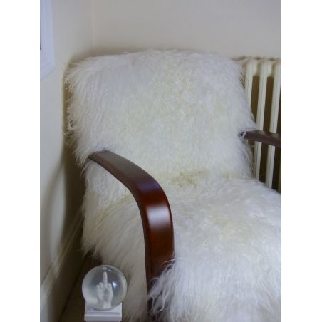 Mongolian Sheepskin Chair Smithers Money For Nothing BBC £2,234.00 Living Room Mahogany product_features