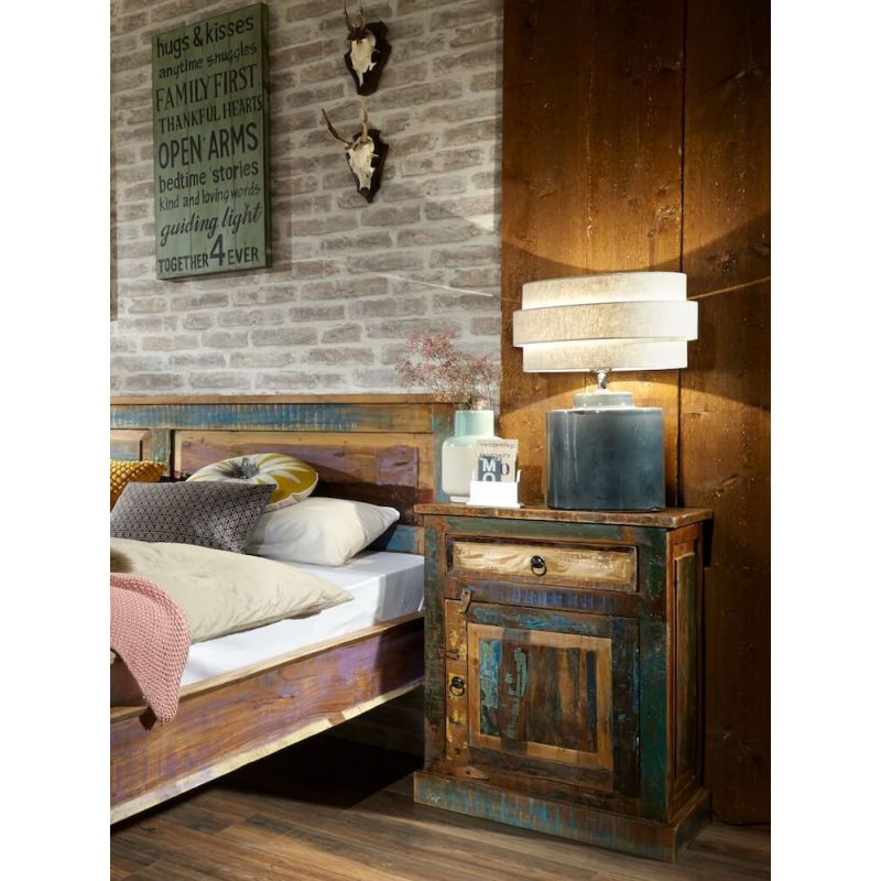 River Thames Bedside Cabinet Smithers Reclaimed Wood Furniture £518.00 Bedroom Reclaimed Boat Wood product_features