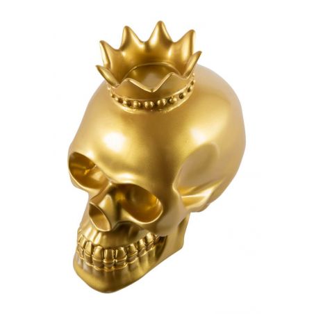 The King&rsquo;s Head Gold Skull &ndash; Iconic Home Ornament & Gift-Worthy Decor Smithers Halloween &pound;350.00 product_features