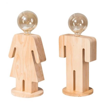 Adam & Eve Wooden Lamps Smithers Lighting &pound;190.00 product_features