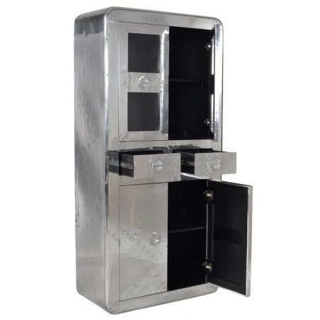 Aviator Tall Cabinet Smithers Office £2,745.00 All Rooms Aluminium product_features