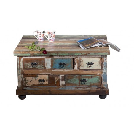 River Thames Apothecary Coffee Table with Storage Smithers Reclaimed Wood Furniture £690.00 Living Room Reclaimed Boat Wood p...