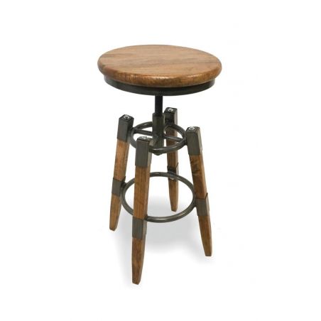 Brenco Industrial Swivel Bar Stool Smithers Bar Stools &pound;284.00 Bar Mango Wood product_features