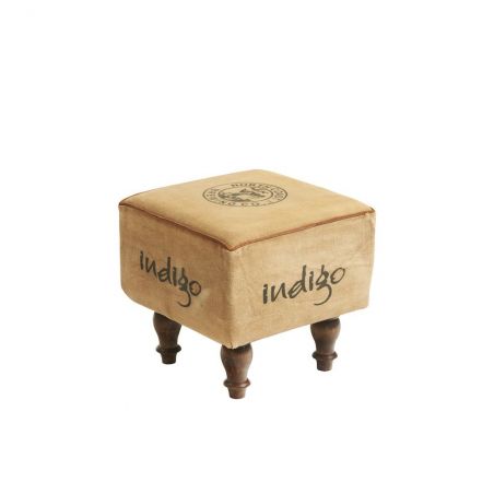 Canvas Ottoman Footstools £106.00 Sheesham product_features