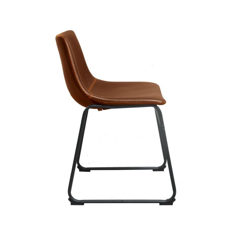 Industrial Leather Dining Chair Smithers Chairs £326.00 All Rooms Steel product_features