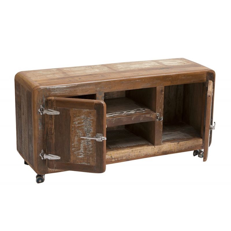 Fridge Recycled Wood Tv Unit Smithers Reclaimed Wood Furniture £1,550.00 Living Room Reclaimed Wood Iron product_features