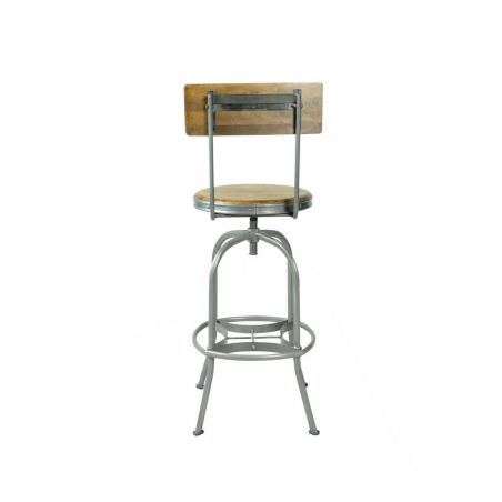 Industrial Vintage Swivel Bar Stool With Back Smithers Industrial Furniture £365.00 All Rooms Mango Wood product_features