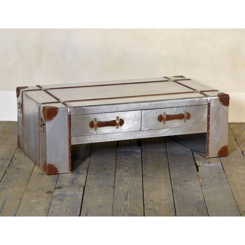 Steamer Hawker Coffee Table Smithers TV Units £457.00 Living Room MDF Aluminium Plate product_features