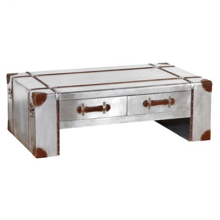 Steamer Hawker Coffee Table Smithers TV Units &pound;457.00 Living Room MDF Aluminium Plate product_features