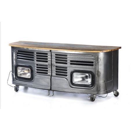 Truck TV Unit Smithers Reclaimed Wood Furniture £1,299.00 Living Room Reclaimed Wood Recycled Steel product_features