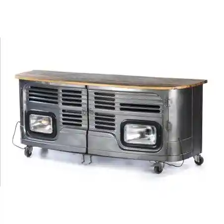Truck TV Unit Smithers Reclaimed Wood Furniture £1,299.00 Living Room Reclaimed Wood Recycled Steel product_features