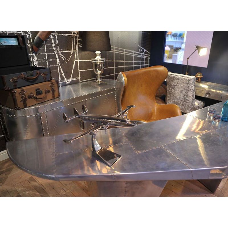 Spitfire Aviator Wing Desk – Silver or Brass Smithers Office £3,200.00 Office Fir Wood Aluminium product_features