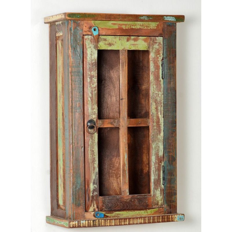 River Thames Reclaimed Wood Wall Cabinet Smithers Reclaimed Wood Furniture £367.00 Kitchen Reclaimed Boat Wood product_features