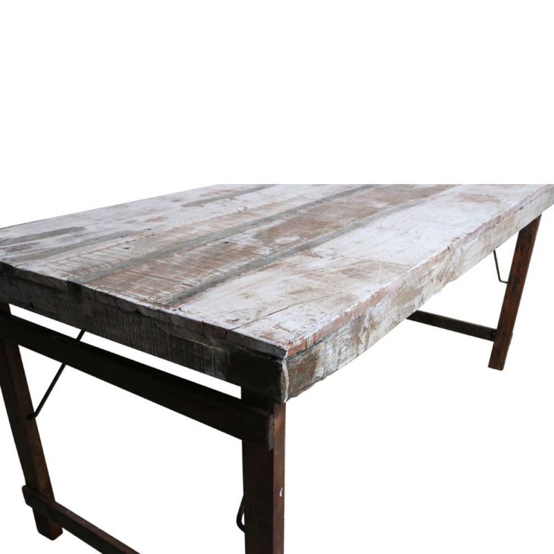 Reclaimed Wood Folding Dining Table – Industrial Cool with a Clever Twist Smithers Reclaimed Wood Dining Tables £650.00 Dinin...