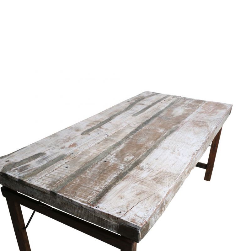 Reclaimed Wood Folding Dining Table – Industrial Cool with a Clever Twist Smithers Reclaimed Wood Dining Tables £650.00 Dinin...