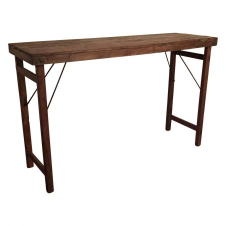 Factory Folding Reclaimed Wood Bar Table Smithers Industrial Furniture £950.00 Bar Reclaimed Wood Iron product_features