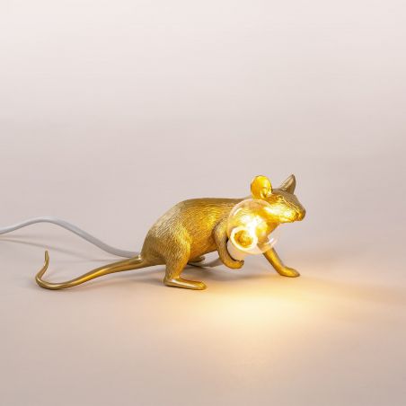 Gold Mouse Lamp &ndash; Luxury Whimsical Gift for Her, Perfect for Desks, Shelves, or Bedrooms Seletti Seletti &pound;85.00 product_...