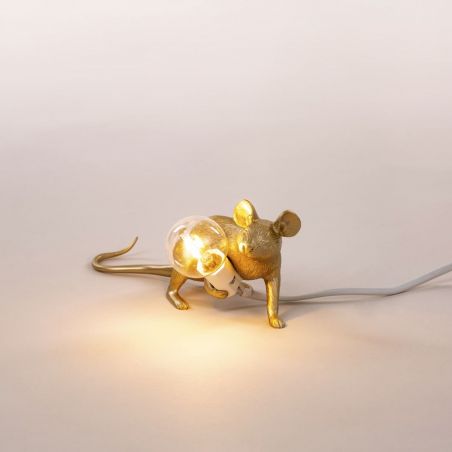 Gold Mouse Lamp &ndash; Luxury Whimsical Gift for Her, Perfect for Desks, Shelves, or Bedrooms Seletti Seletti &pound;85.00 product_...