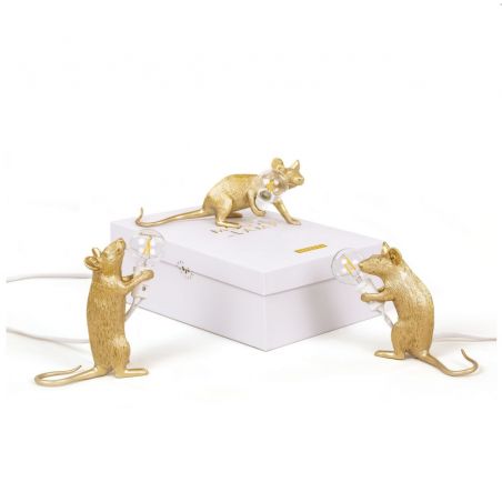 Gold Mouse Lamp &ndash; Luxury Whimsical Gift for Her, Perfect for Desks, Shelves, or Bedrooms Seletti Seletti &pound;85.00 product_...