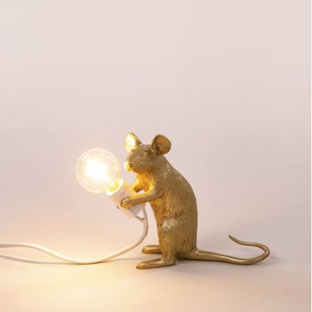Gold Mouse Lamp &ndash; Luxury Whimsical Gift for Her, Perfect for Desks, Shelves, or Bedrooms Seletti Seletti &pound;85.00 product_...
