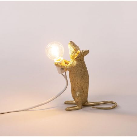 Gold Mouse Lamp &ndash; Luxury Whimsical Gift for Her, Perfect for Desks, Shelves, or Bedrooms Seletti Seletti &pound;85.00 product_...