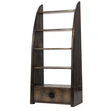 Luxury Brass Bookcase – Spitfire Aviator Design Smithers Aviator £2,400.00 Office Fir Wood Aluminium product_features