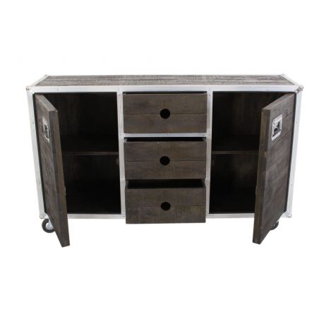 Roadie Sideboard Smithers Cabinets & Sideboards &pound;4,000.00 All Rooms Pine Wood Aluminium product_features