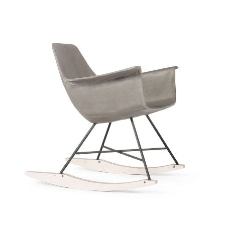 Concrete Grey Rocking Chair Lyon Beton Retro Furniture £2,000.00 All Rooms product_features