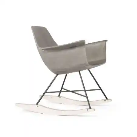 Concrete Grey Rocking Chair Lyon Beton Retro Furniture £2,000.00 All Rooms product_features