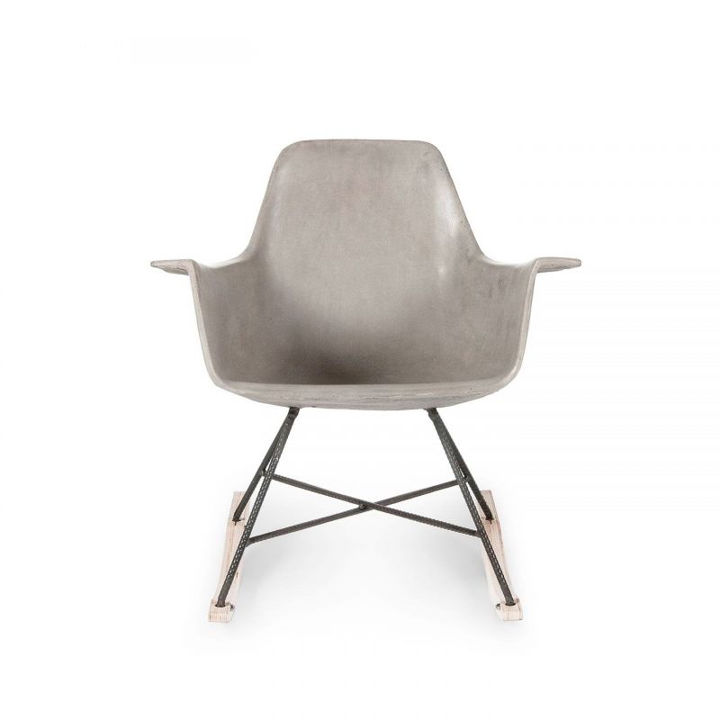 Concrete Grey Rocking Chair Lyon Beton Retro Furniture £2,000.00 All Rooms product_features