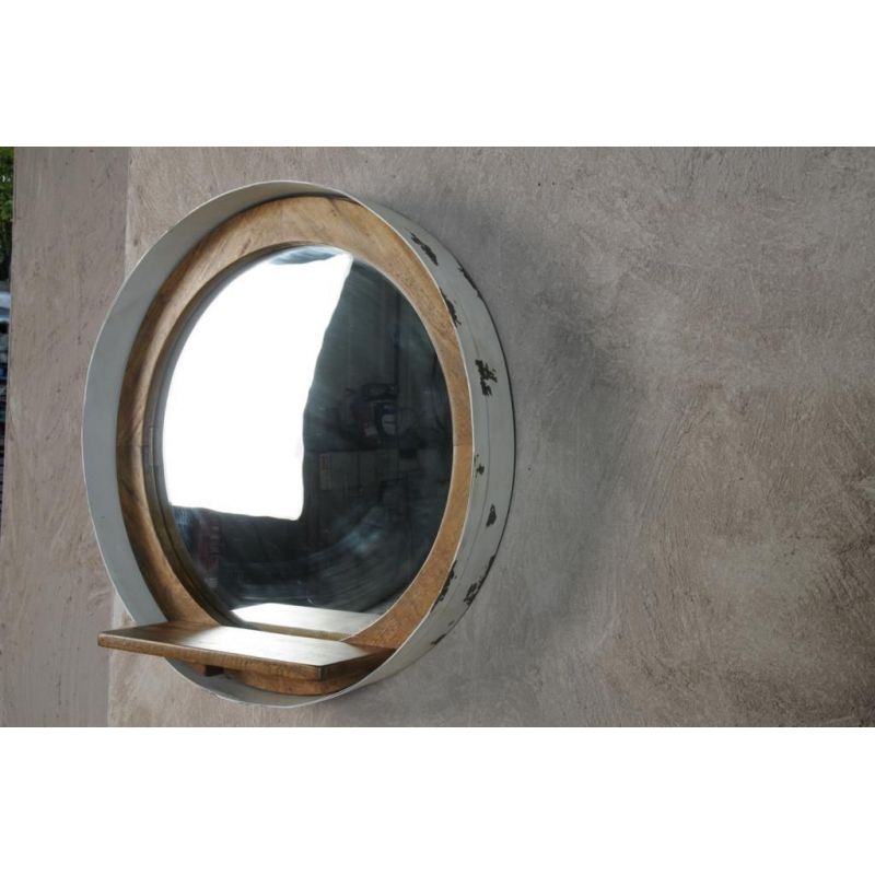 Nautical Porthole Mirror Smithers Decorative Mirrors £180.00 Hallway Reclaimed Boat Wood Oil Drum product_features