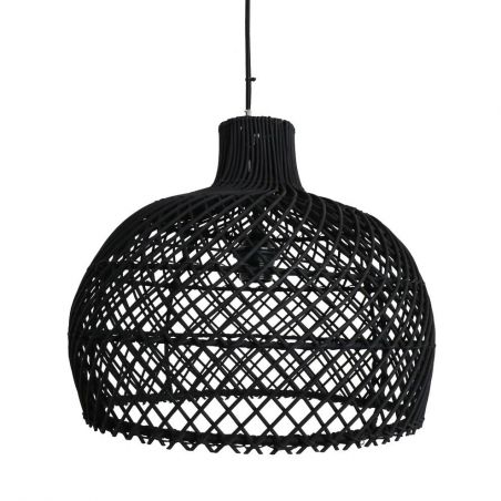 Black Rattan Pendant Ceiling Light Smithers Lighting &pound;215.00 Wicker product_features