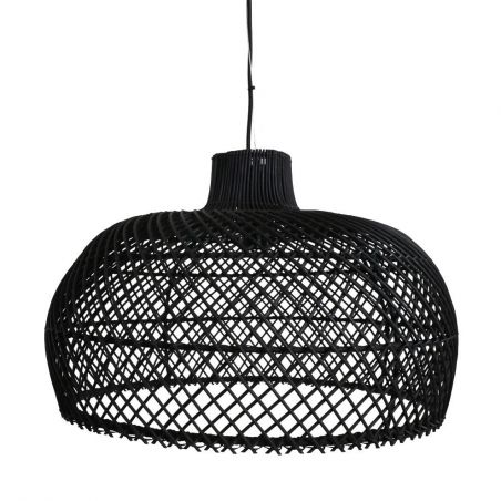 Black Rattan Pendant Ceiling Light Smithers Lighting &pound;215.00 Wicker product_features