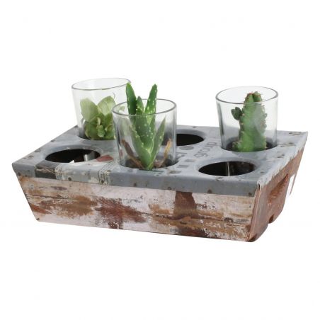 Reclaimed Wooden & Oil Drum Drinks Tray Smithers Tableware £60.00 Reclaimed Wood product_features