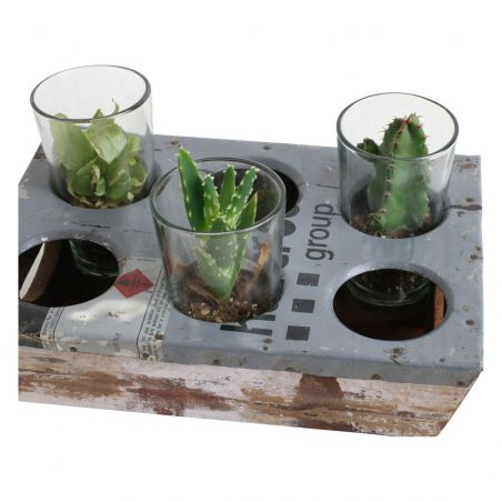 Reclaimed Wooden & Oil Drum Drinks Tray Smithers Tableware £60.00 Reclaimed Wood product_features